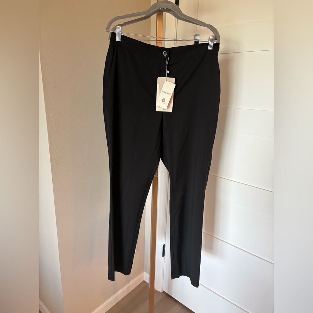 Marina Rinaldi Voyager Rio Pure New Wool Pants. US Size 12. NWT. MSRP $475